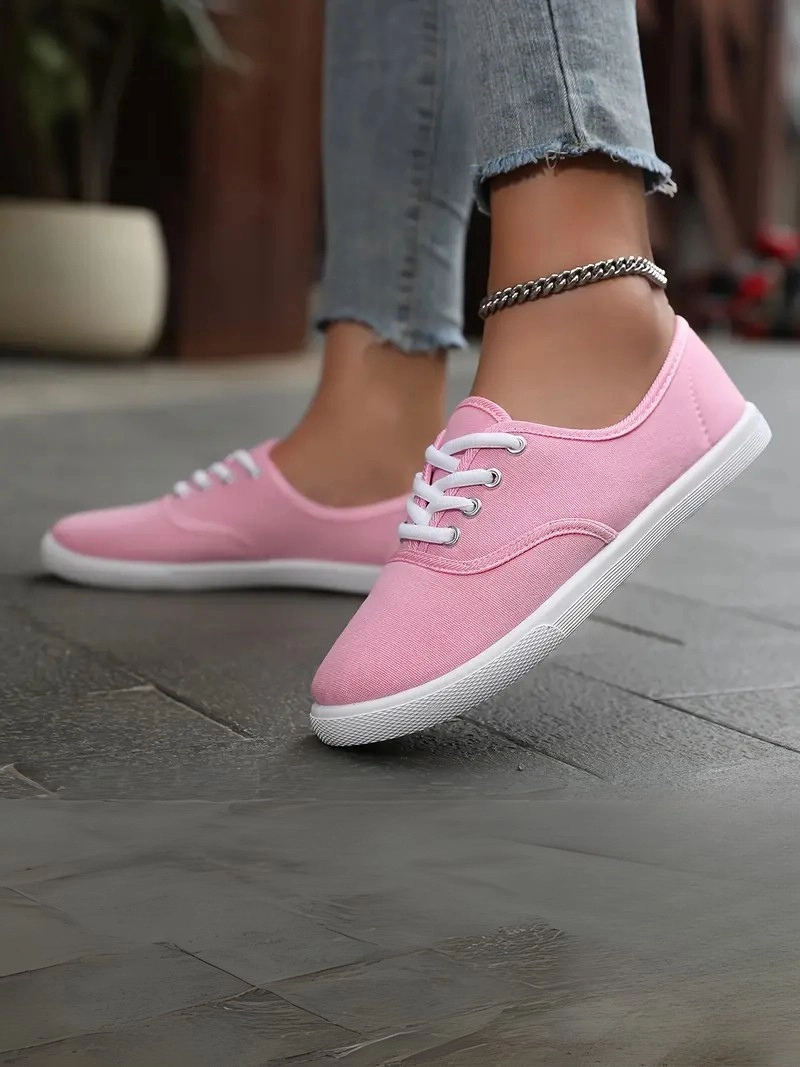 Düşük Tabanlı Bağcıklı Hafif ve Rahat Günlük Kullanım İçin Mavi Kadın Sneaker