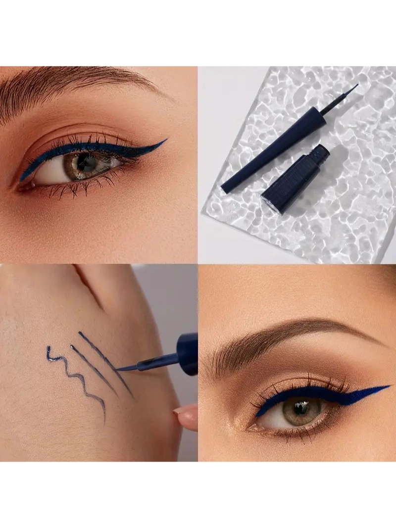 Ultra İnce Su ve Ter Geçirmez Eyeliner Üçlü Set Hızlı Kuruma Özelliği Silinmez Sert Uçlu Göz Kalemi