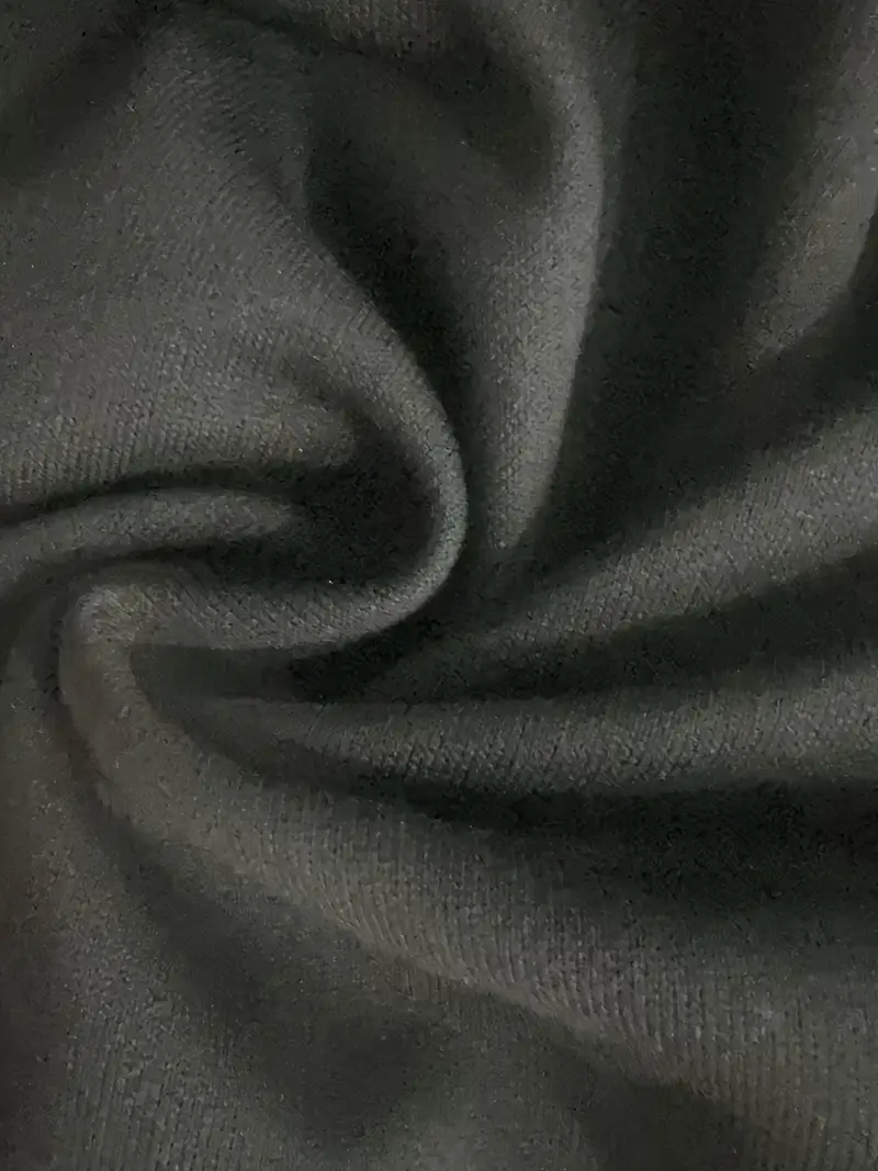 Rahat Yuvarlak Yaka Yarım Etek Elastanlı Polyester Örgü Kumaş Düz Renk, Uzun Kollu Kadın Sweatshirt
