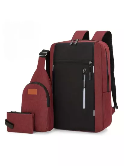 Oxford Kumaş Mini Çanta ve Cüzdan Takım Şık ve Rahat Kadın Laptop Çantası